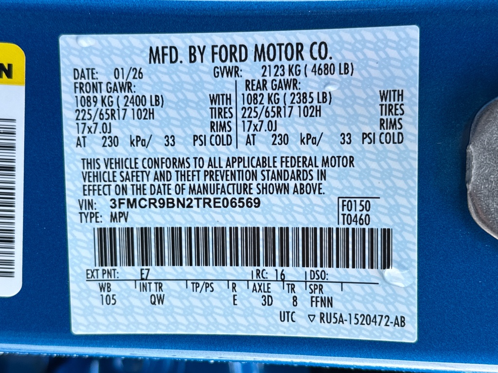 New 2026 Velocity Blue Metallic Ford Big Bend image 29