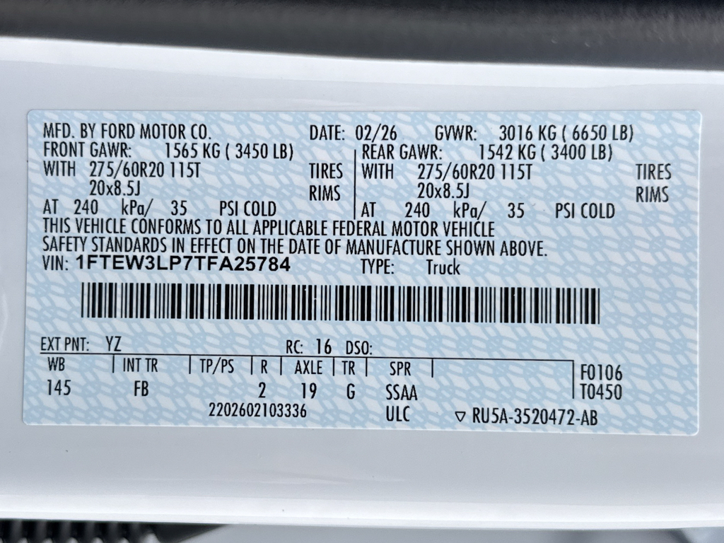 New 2026 Oxford White Ford XLT image 29