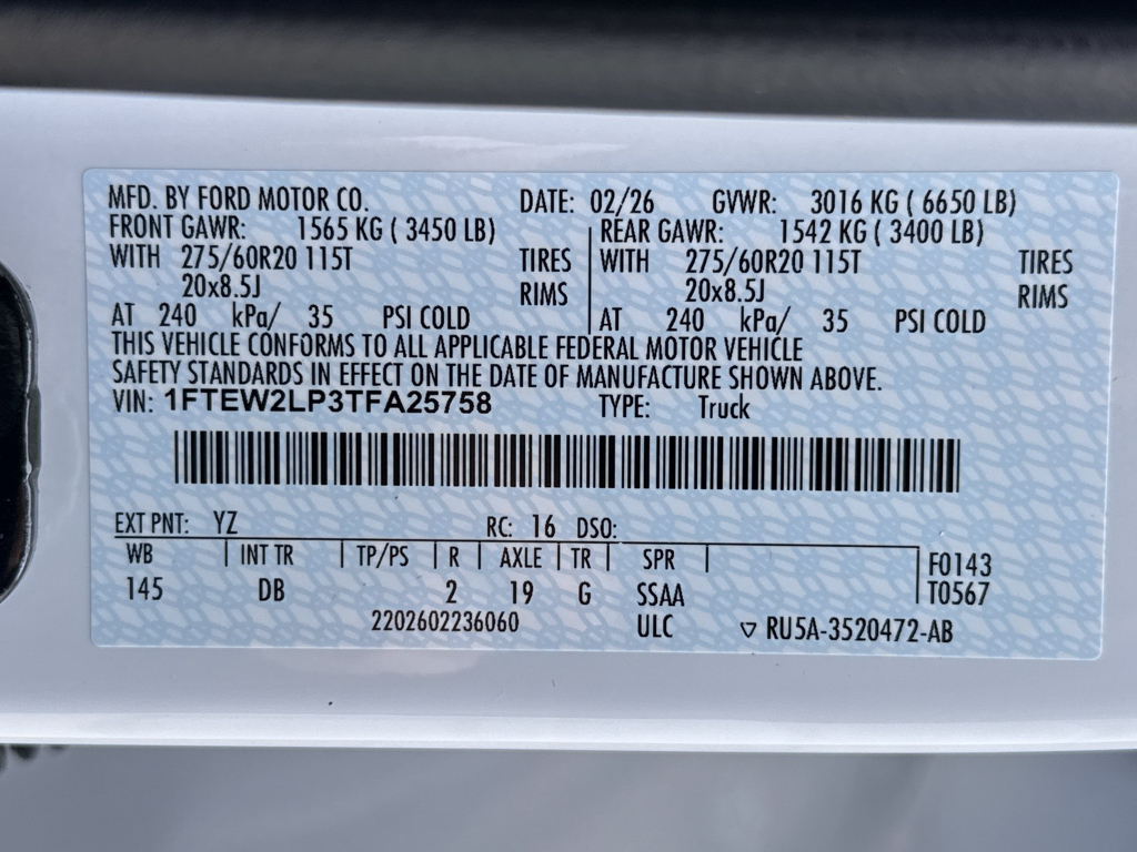 New 2026 Oxford White Ford STX image 28