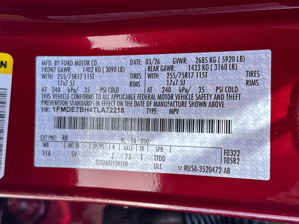 New 2026 Ruby Red Metallic Tinted Clearcoat Ford Big Bend Sinister Bronze image 32