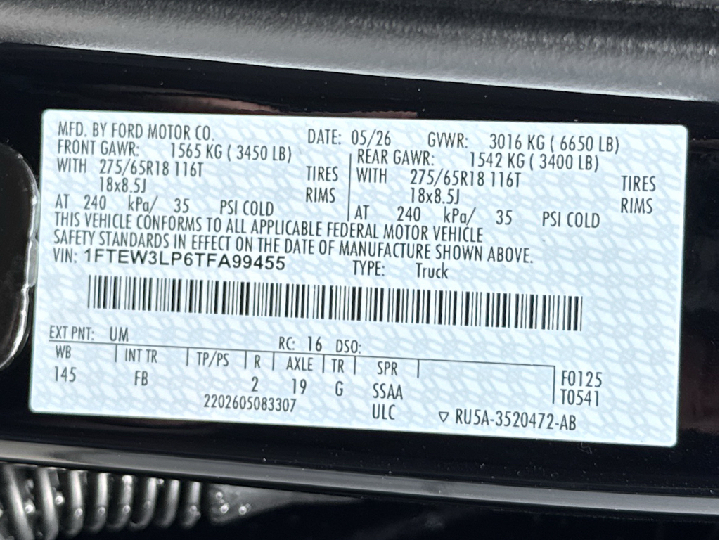 New 2026 Agate Black Metallic Ford XLT image 30
