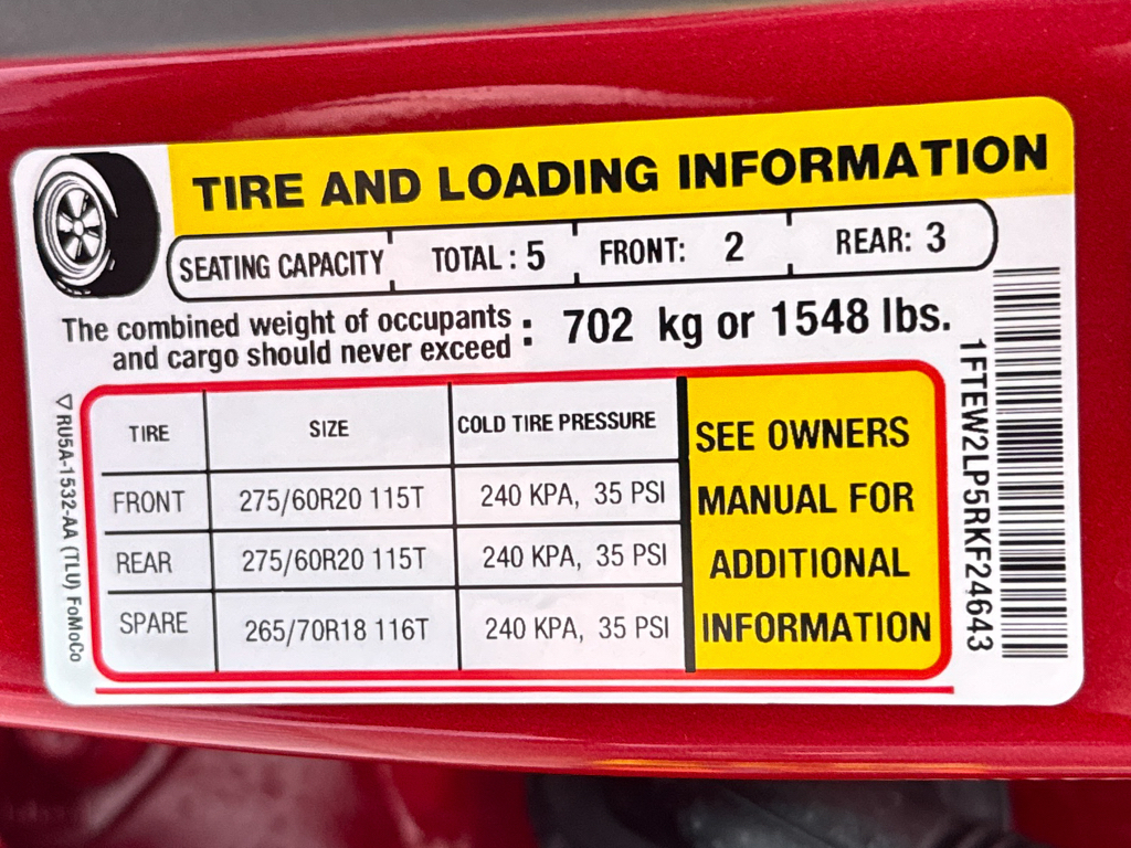 Used 2024 Rapid Red Metallic Tinted Clearcoat Ford STX image 30