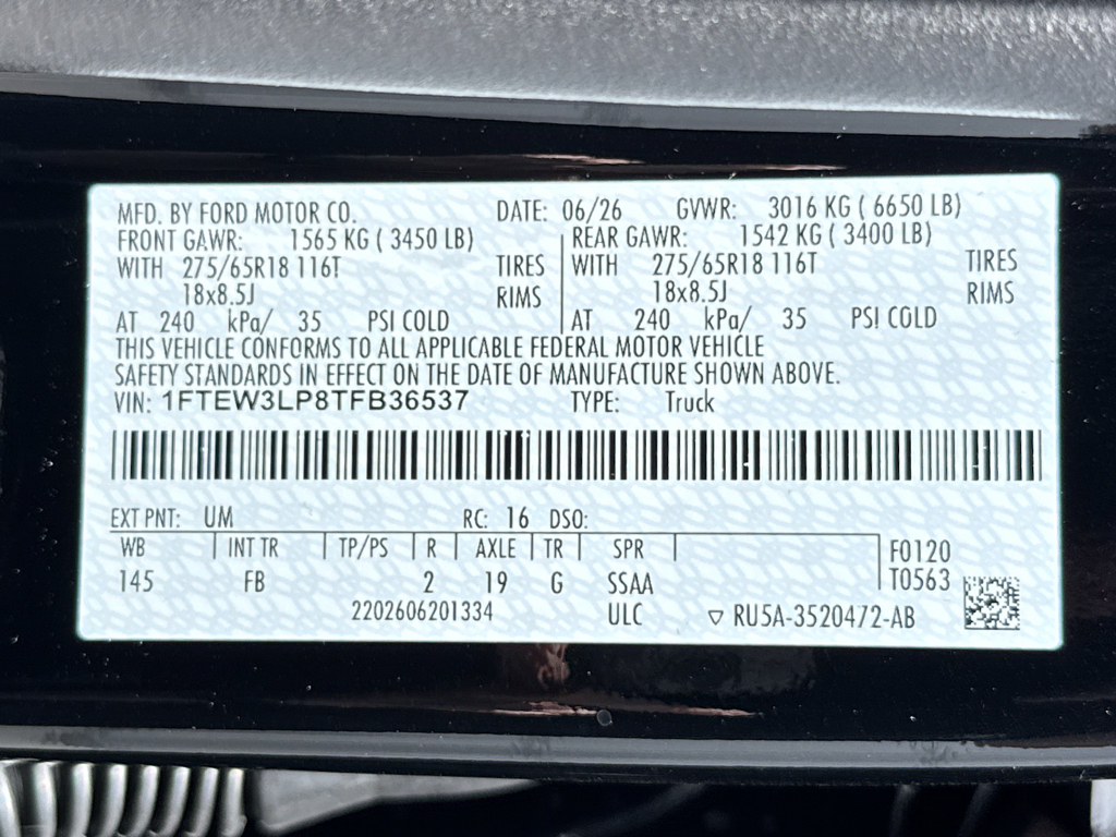 New 2026 Agate Black Metallic Ford XLT image 30
