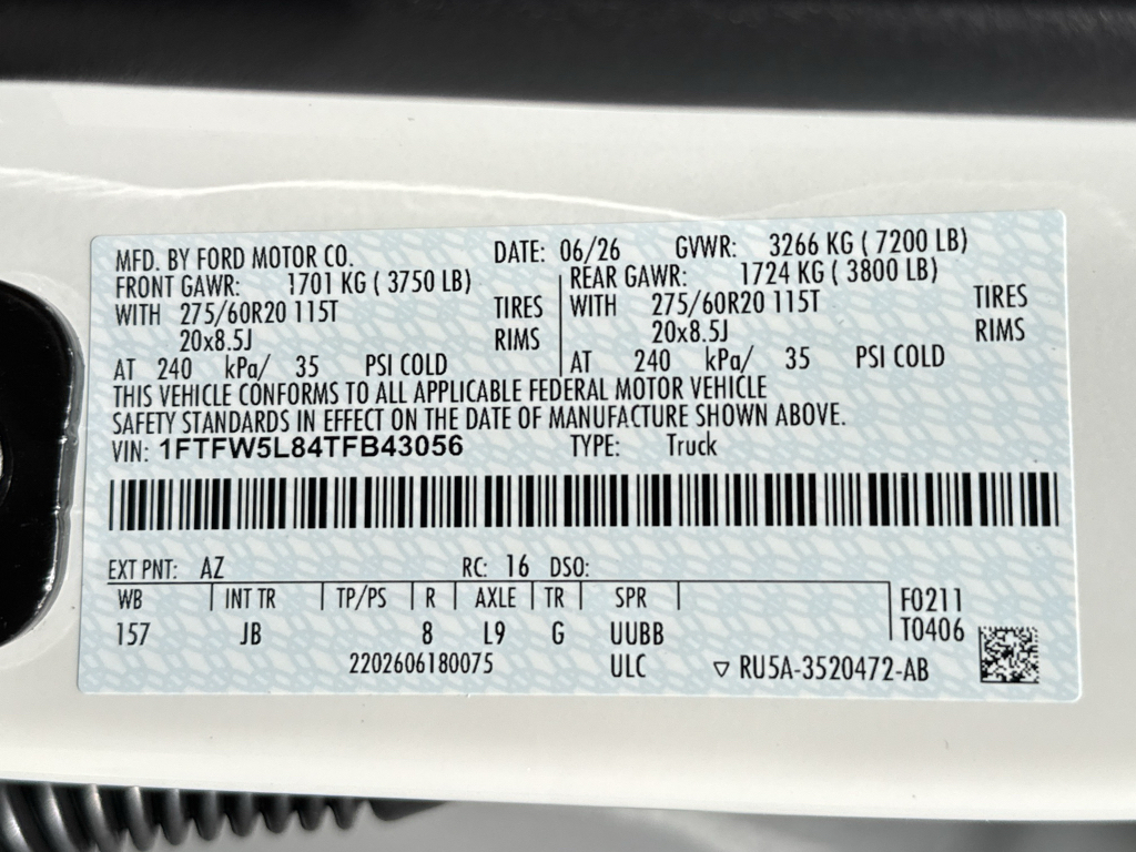 New 2026 Star White Metallic Ford Lariat image 33