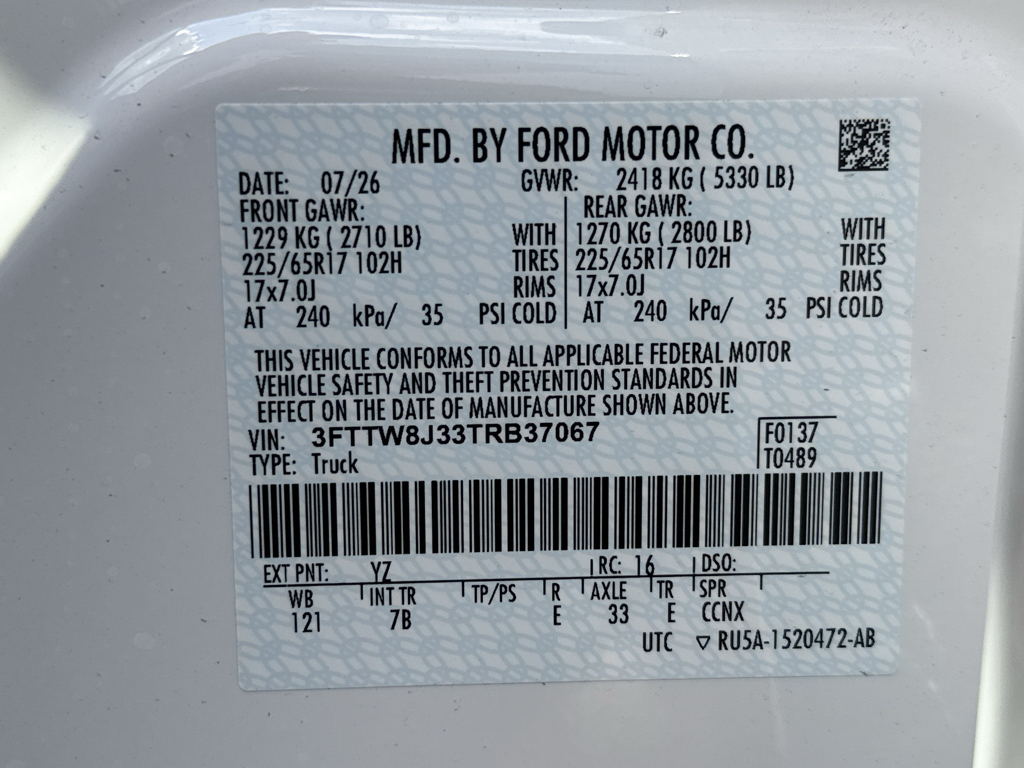 New 2026 Oxford White Ford XLT image 27