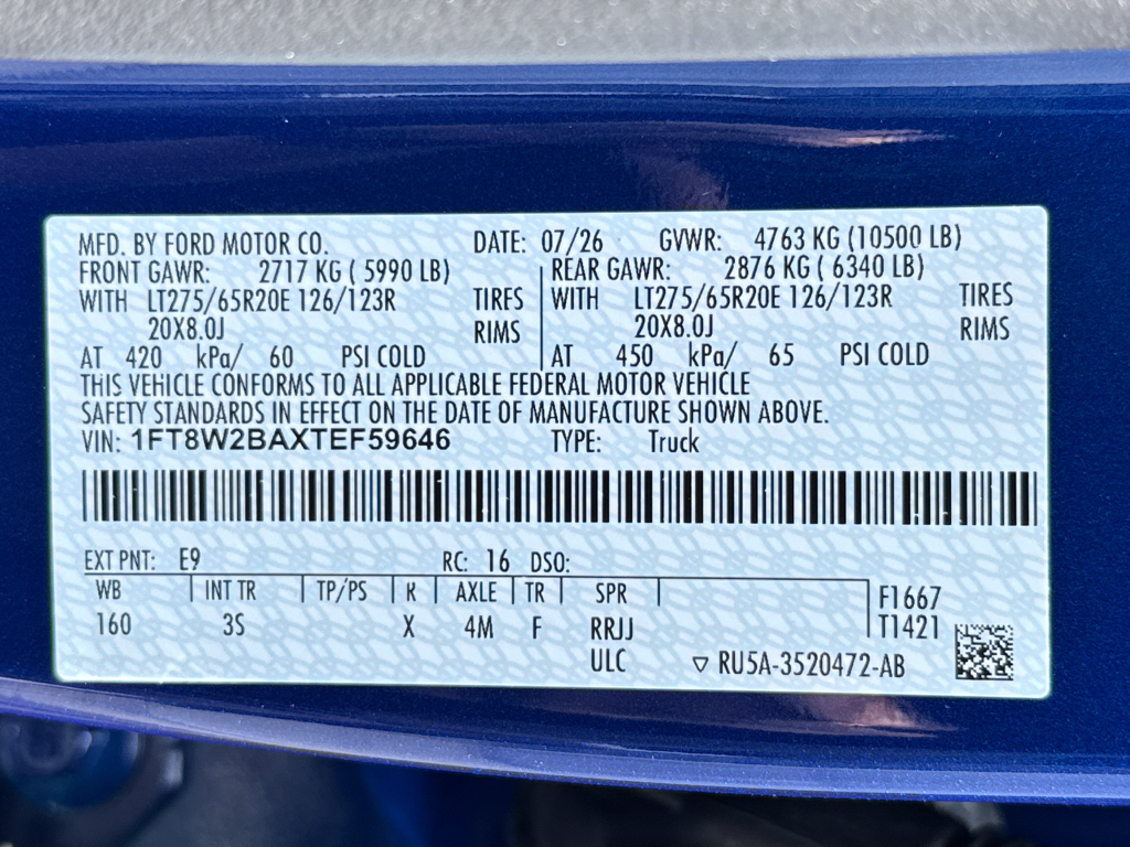 New 2026 Argon Blue Metallic Ford XLT image 31