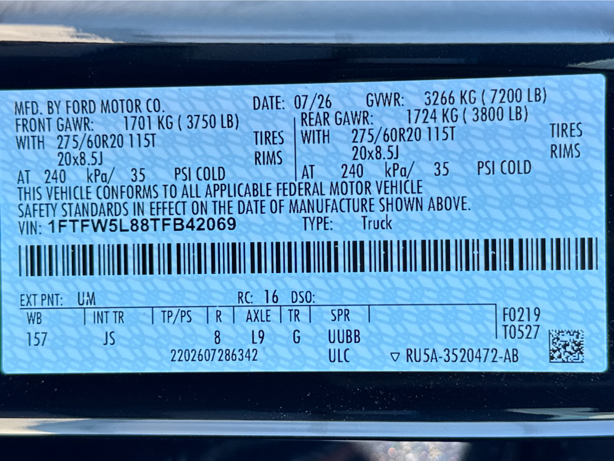 New 2026 Agate Black Metallic Ford Lariat image 32