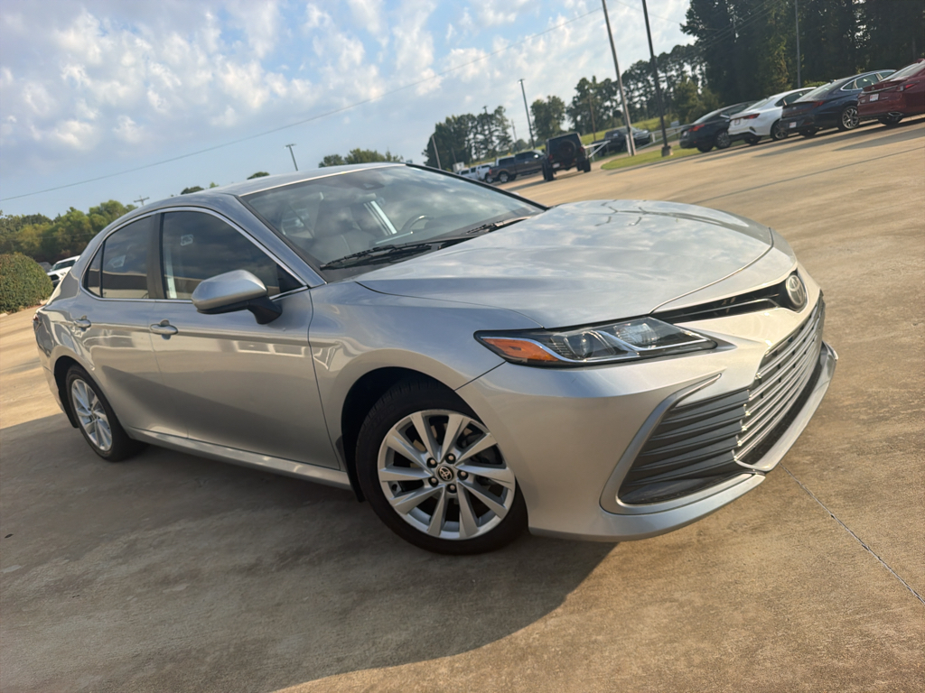 Used 2021 Celestial Silver Metallic Toyota LE image 3
