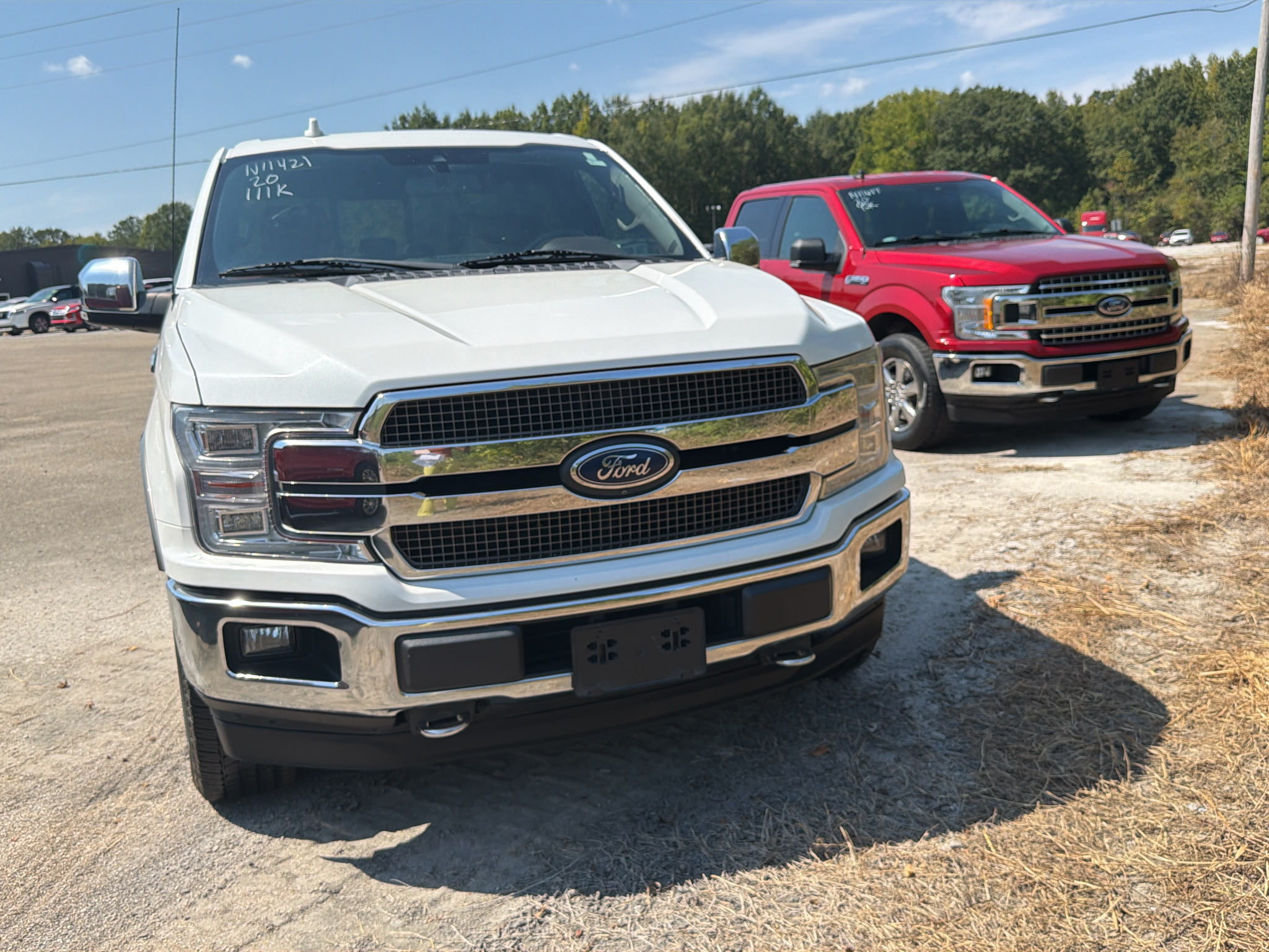 Used 2020 Star White Metallic Tri-Coat Ford King Ranch image 2