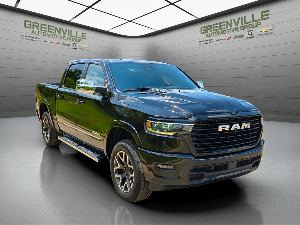 2025 Ram 1500 Laramie - Diamond Black Crystal Pearlcoat exterior view 6