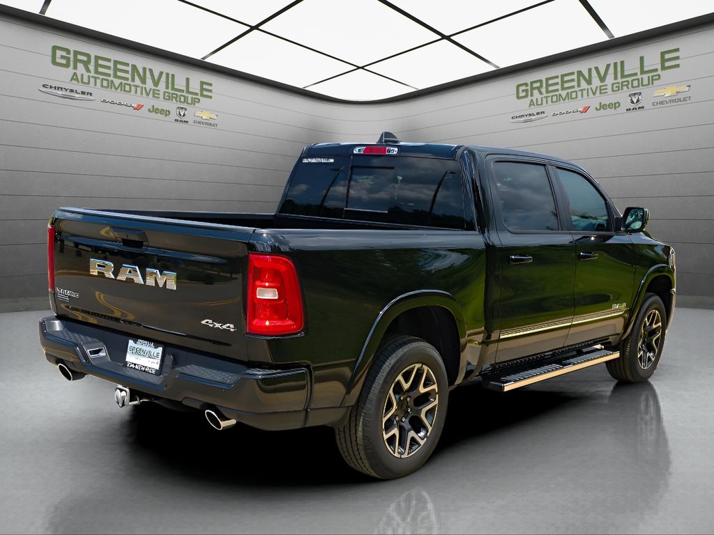 2025 Ram 1500 Laramie - Diamond Black Crystal Pearlcoat exterior view 4