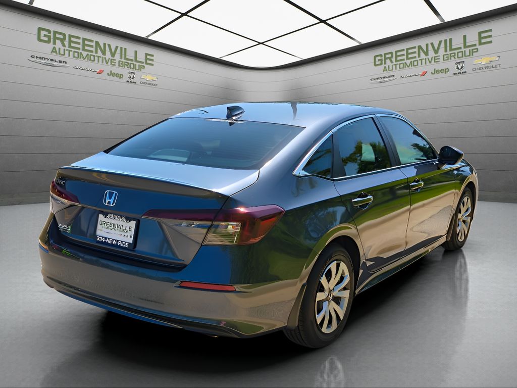 2025 Honda Civic LX - Meteorite Gray Metallic exterior view 5