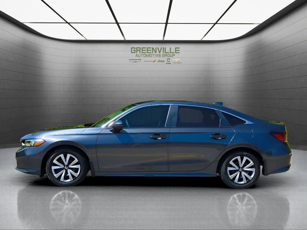 2025 Honda Civic LX - Meteorite Gray Metallic exterior view 2