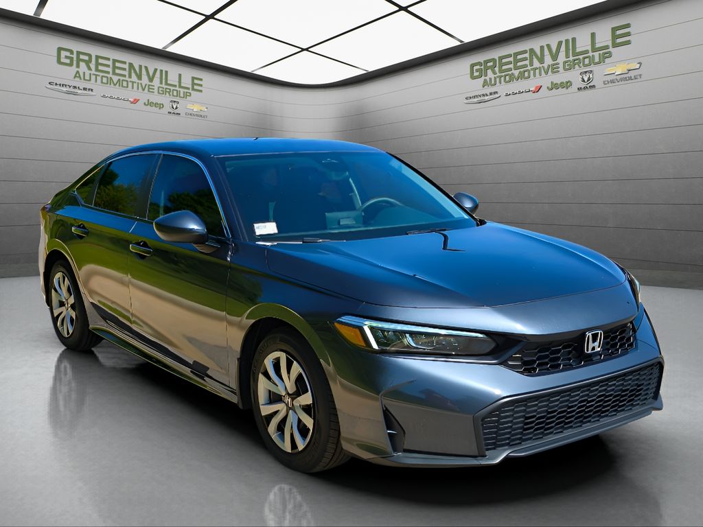 2025 Honda Civic LX - Meteorite Gray Metallic exterior view 7