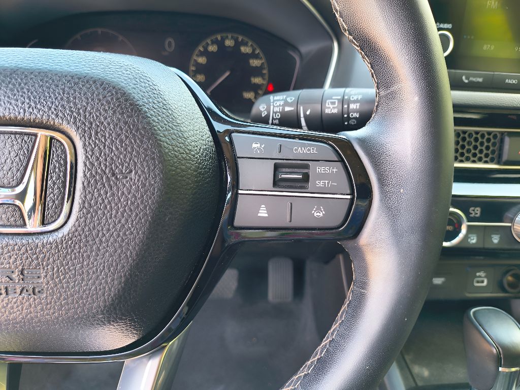 2024 Honda Civic EX-L - Platinum White Pearl exterior view 15