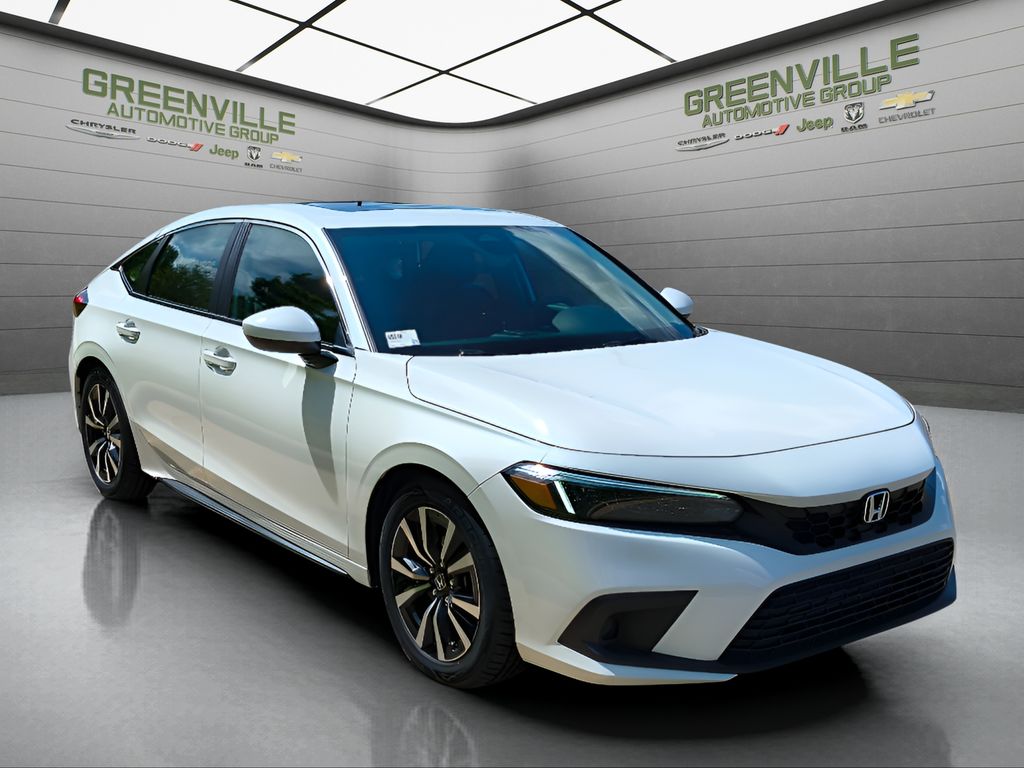 2024 Honda Civic EX-L - Platinum White Pearl exterior view 7