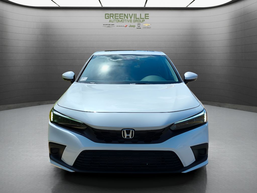 2024 Honda Civic EX-L - Platinum White Pearl exterior view 8