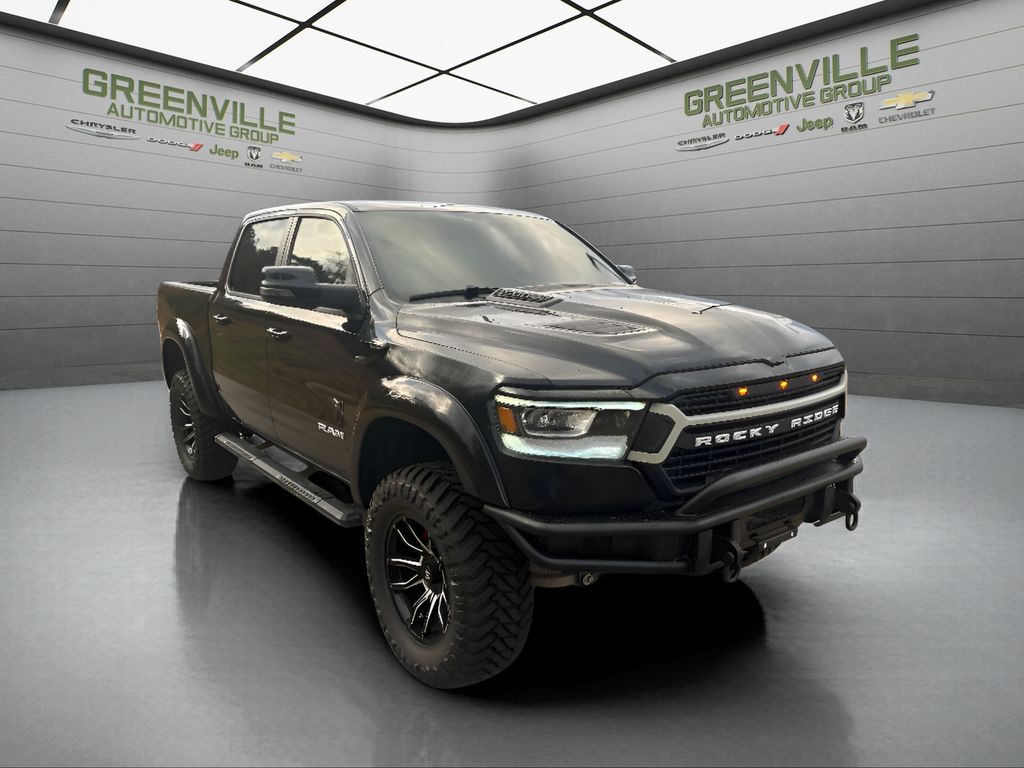 2024 Ram 1500 Laramie Rocky Ridge K2 - Diamond Black Crystal Pearlcoat exterior view 3