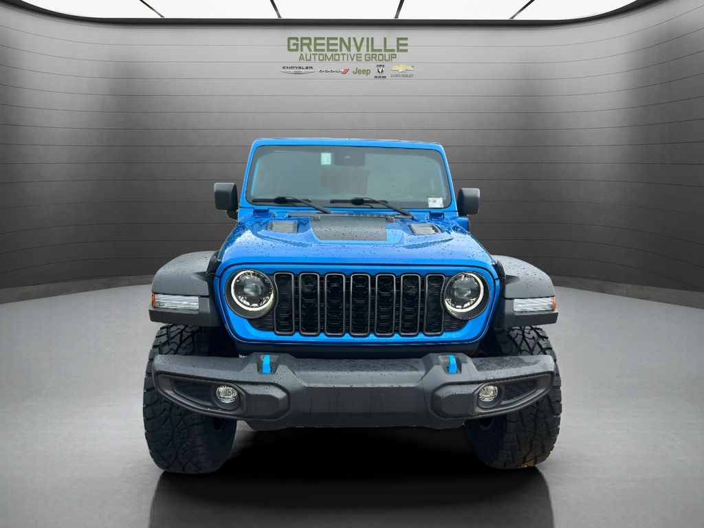 2024 Jeep Wrangler 4xe Rubicon - Hydro Blue Pearlcoat exterior view 2