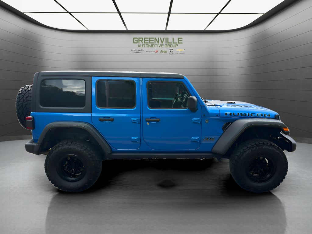 2024 Jeep Wrangler 4xe Rubicon - Hydro Blue Pearlcoat exterior view 4
