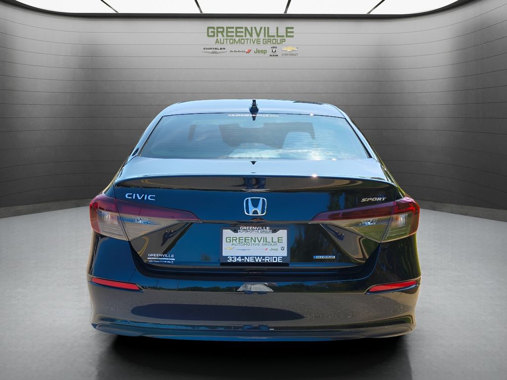 2025 Honda Civic Hybrid Sport - Crystal Black Pearl exterior view 6
