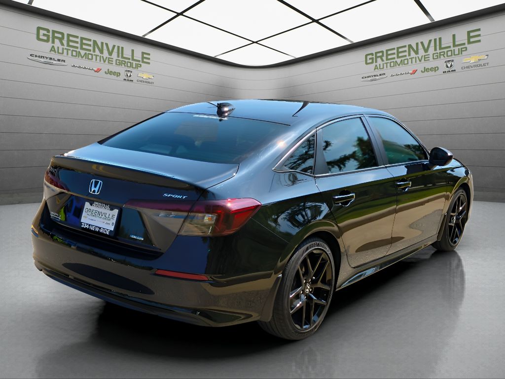 2025 Honda Civic Hybrid Sport - Crystal Black Pearl exterior view 7