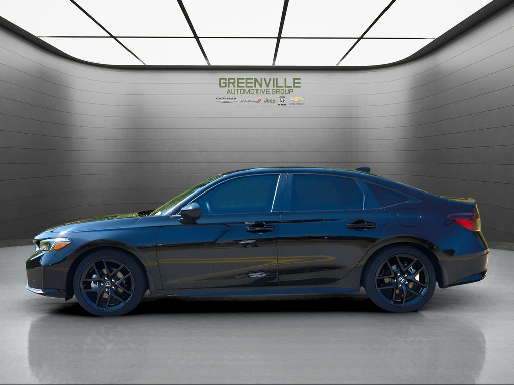 2025 Honda Civic Hybrid Sport - Crystal Black Pearl exterior view 2