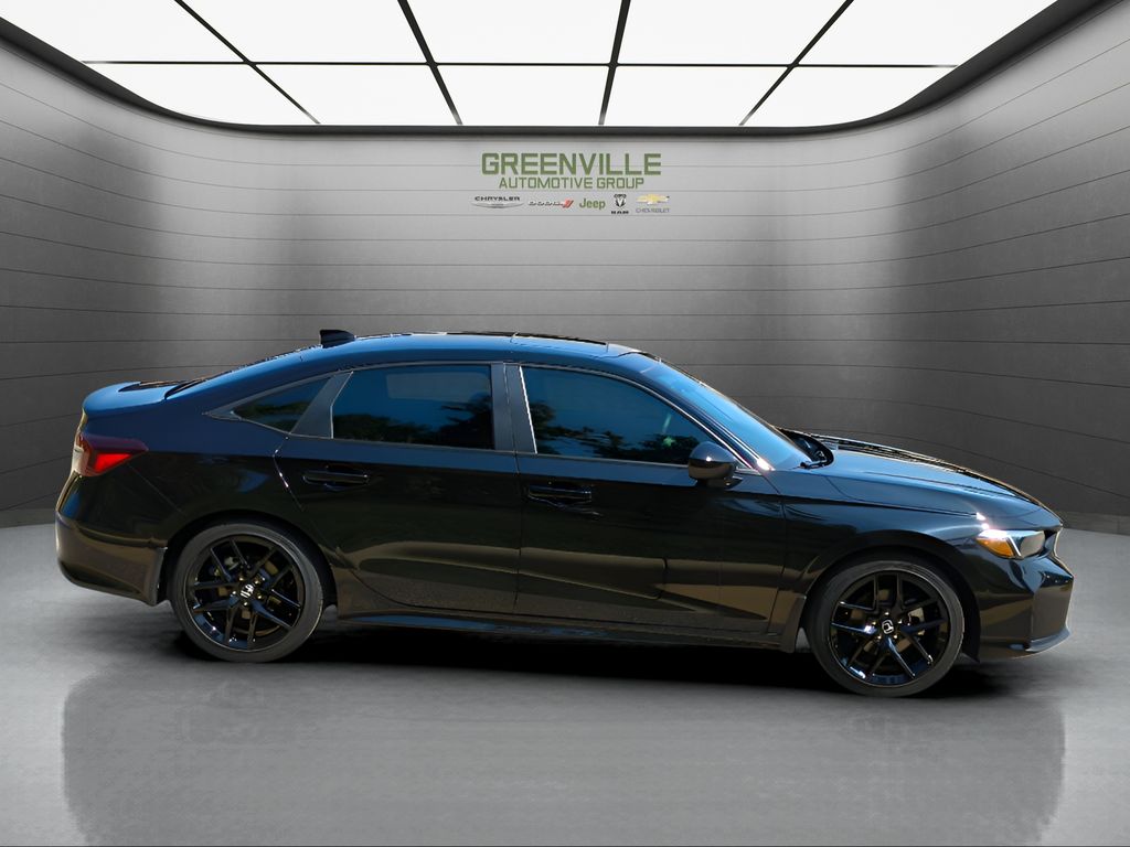 2025 Honda Civic Hybrid Sport - Crystal Black Pearl exterior view 8