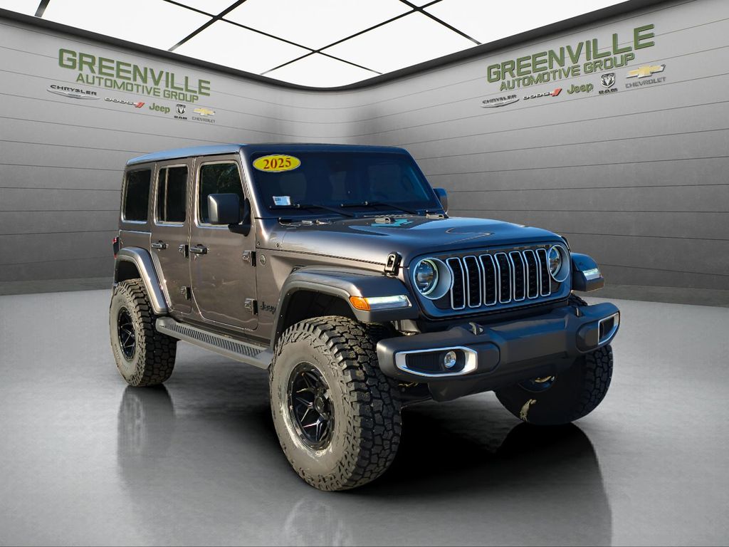 2025 Jeep Wrangler Sahara - Granite Crystal Metallic Clearcoat exterior view 11