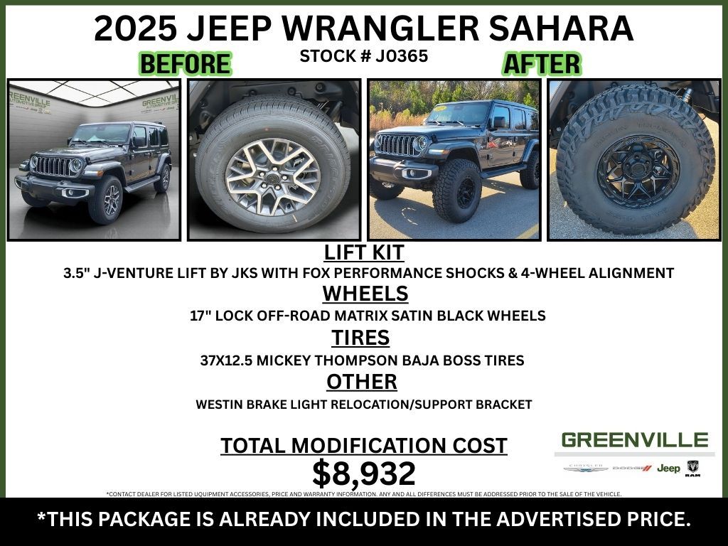 2025 Jeep Wrangler Sahara - Granite Crystal Metallic Clearcoat exterior view 2