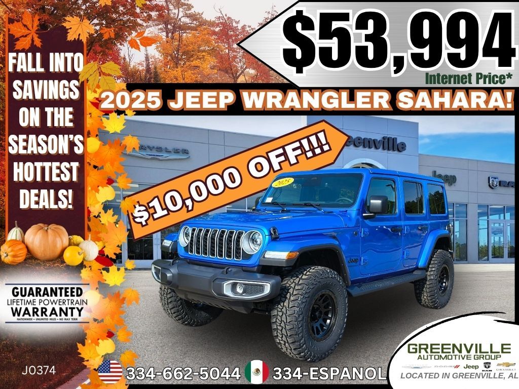 New 2025 Jeep Wrangler Sahara