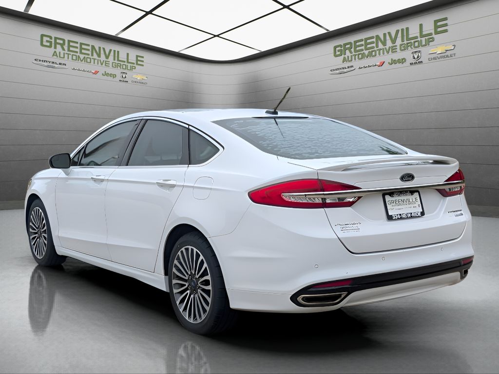2018 Ford Fusion Titanium - Oxford White exterior view 5
