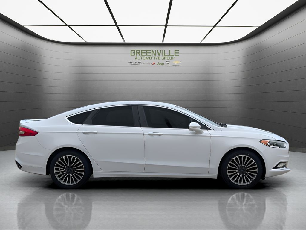 2018 Ford Fusion Titanium - Oxford White exterior view 8