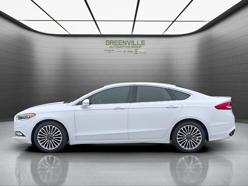 2018 Ford Fusion Titanium - Oxford White exterior view 2