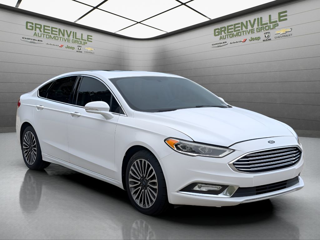 2018 Ford Fusion Titanium - Oxford White exterior view 9
