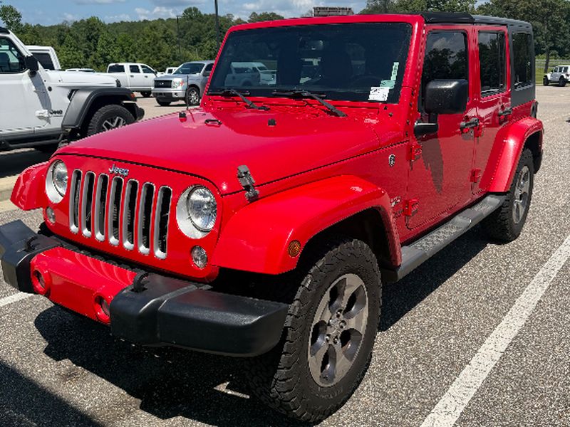 2016 Jeep Wrangler Sahara - Firecracker Red Clearcoat exterior view 1