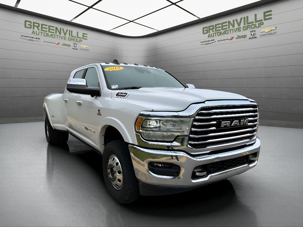 2019 Ram 3500 Longhorn - Bright White Clearcoat exterior view 7