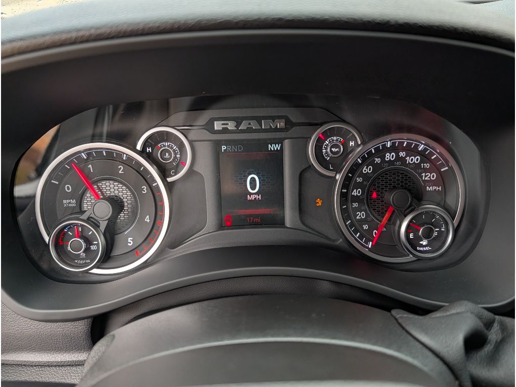 2026 Ram 3500 Tradesman Cummins HO Diesel Dually 4x4 - Bright White Clearcoat exterior view 12