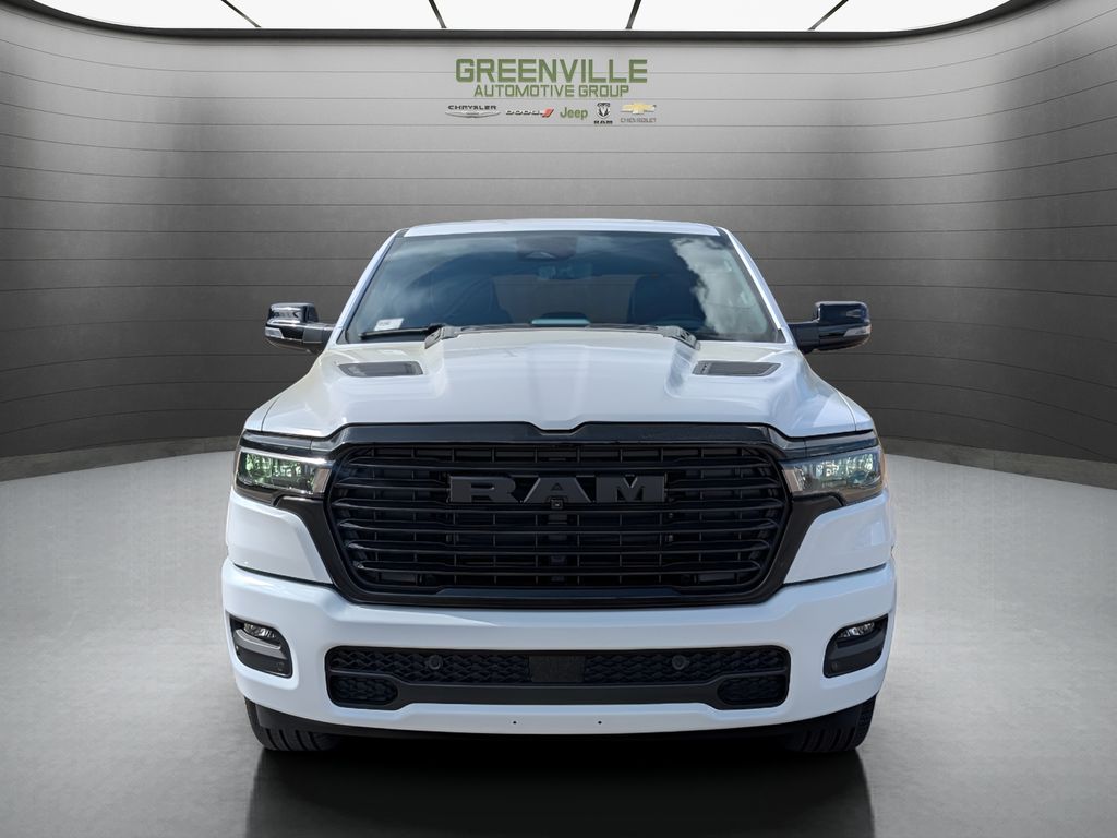 2026 Ram 1500 Laramie Night Edition Hemi 4x4 Crew Cab - Bright White Clearcoat exterior view 3