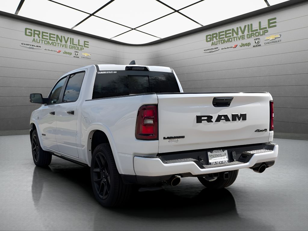 2026 Ram 1500 Laramie Night Edition Hemi 4x4 Crew Cab - Bright White Clearcoat exterior view 4