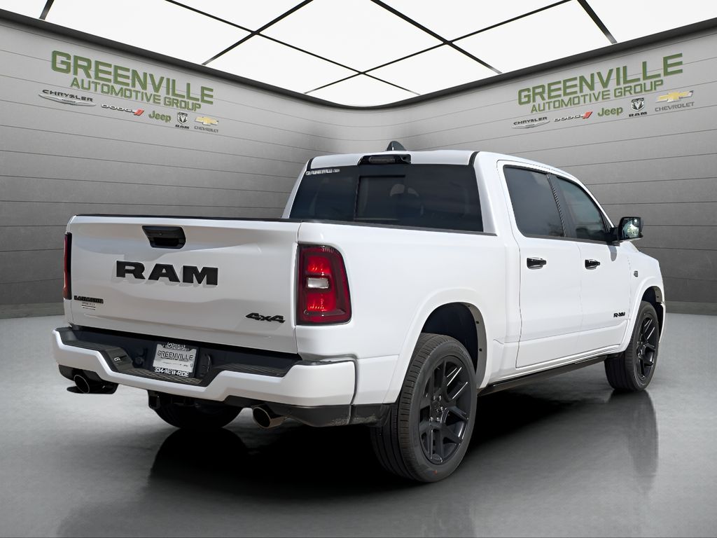2026 Ram 1500 Laramie Night Edition Hemi 4x4 Crew Cab - Bright White Clearcoat exterior view 6