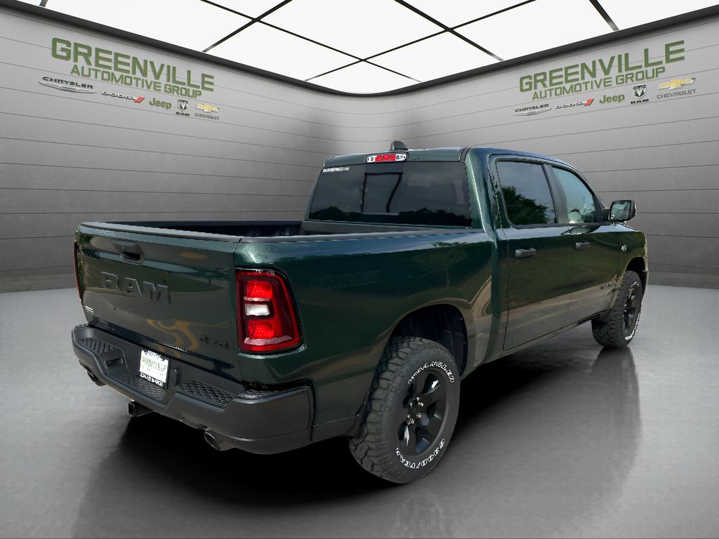 2026 Ram 1500 Warlock Hemi 4x4 Crew Cab - Serrano Green Metallic exterior view 5