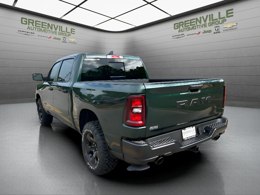2026 Ram 1500 Warlock Hemi 4x4 Crew Cab - Serrano Green Metallic exterior view 7