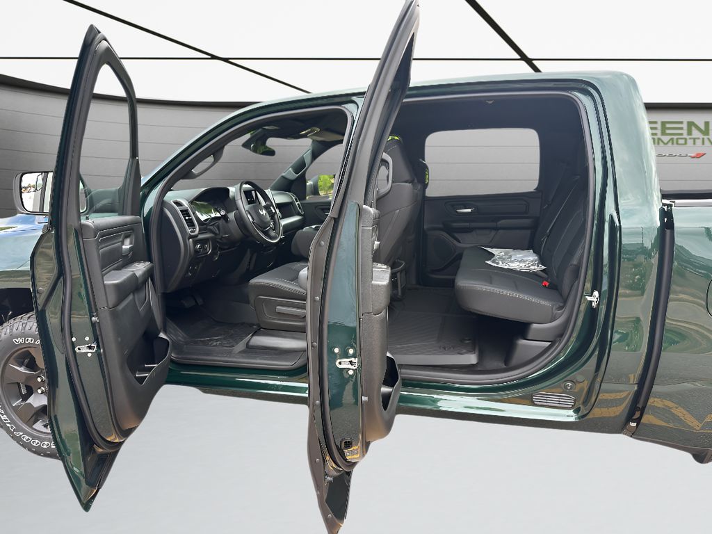 2026 Ram 1500 Warlock Hemi 4x4 Crew Cab - Serrano Green Metallic exterior view 17