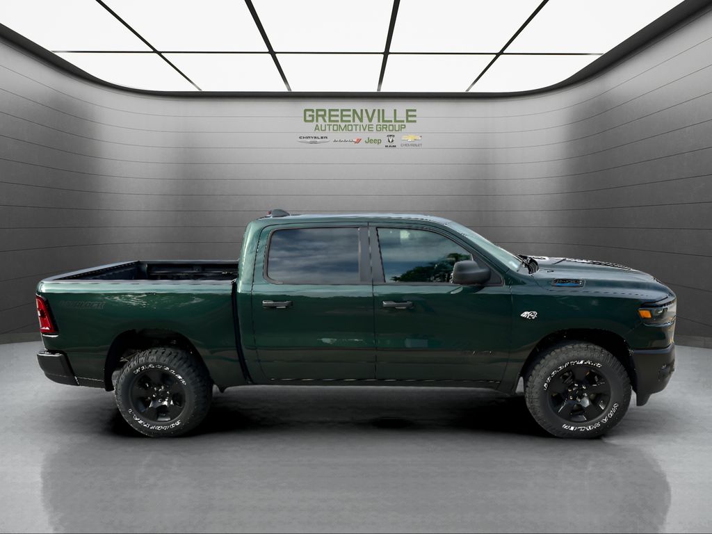 2026 Ram 1500 Warlock Hemi 4x4 Crew Cab - Serrano Green Metallic exterior view 4