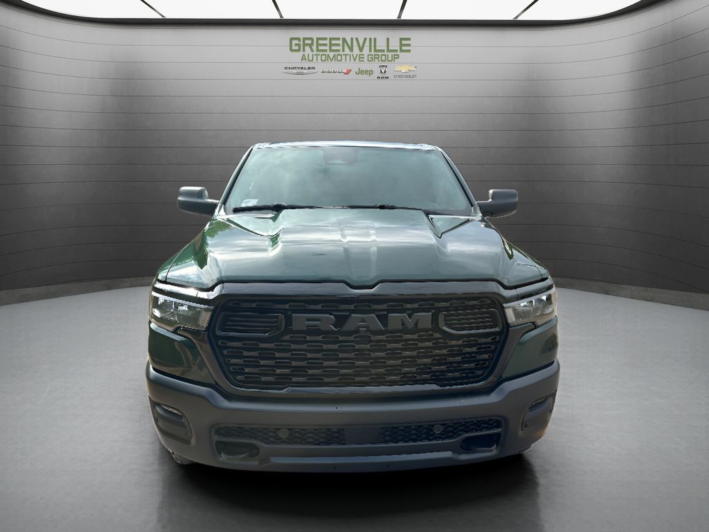 2026 Ram 1500 Warlock Hemi 4x4 Crew Cab - Serrano Green Metallic exterior view 2