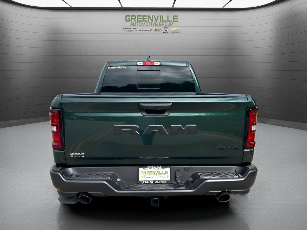 2026 Ram 1500 Warlock Hemi 4x4 Crew Cab - Serrano Green Metallic exterior view 6