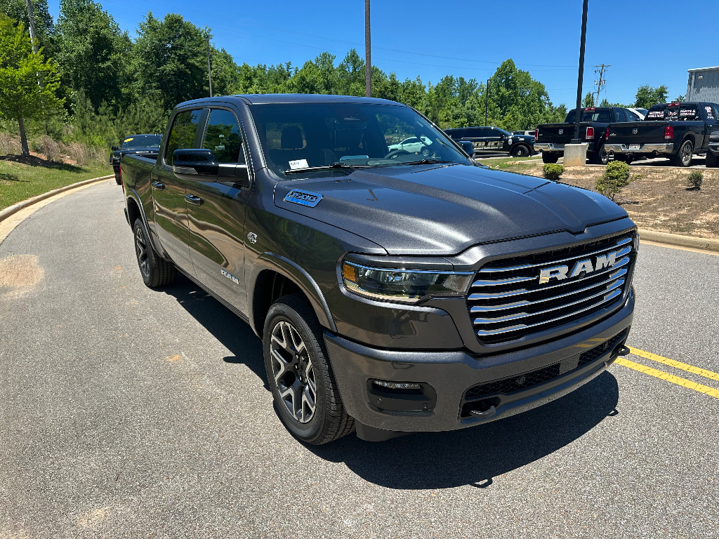 2026 Ram 1500 Laramie Level 2 Hemi 4x4 Crew Cab - Granite Crystal Metallic Clearcoat exterior view 3