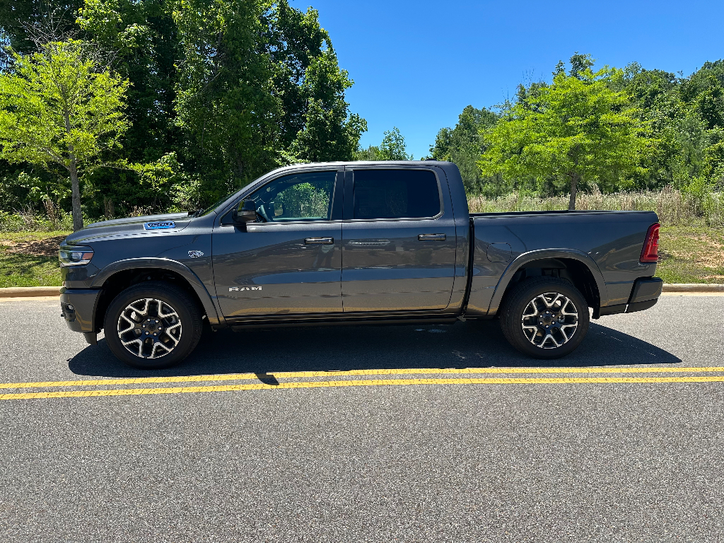 2026 Ram 1500 Laramie Level 2 Hemi 4x4 Crew Cab - Granite Crystal Metallic Clearcoat exterior view 8