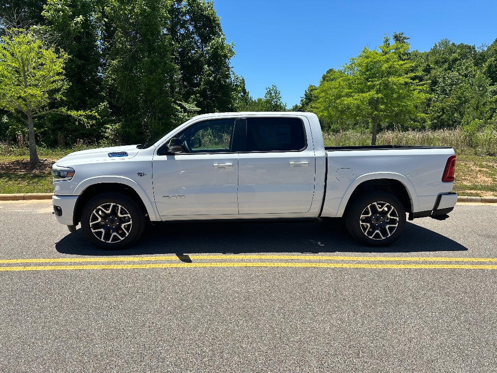 2026 Ram 1500 Laramie Level 2 Hemi 4x4 Crew Cab - Bright White Clearcoat exterior view 8